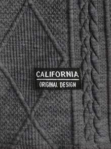 Manfinity NXTstreet 2pcs Men's Knitted Casual T-Shirt Set - Dark Grey - View 7