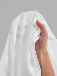 SHEIN MOD Quý cô Trắng Áo sơ mi Với Thêu , Ren Và - trắng - Xem 5