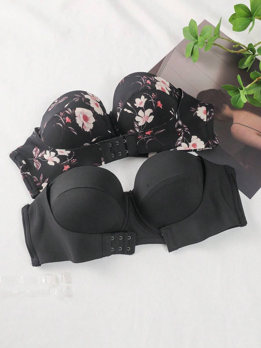 2 cái/bộ Của phụ nữ Vòng thép Quây Bras - Nhiều màu - Xem 1