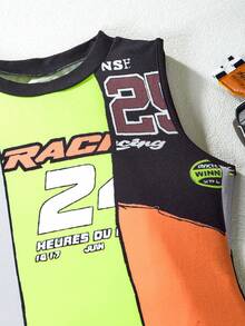 SHEIN Tween Girls' Retro Street Y2k Style Tank Dress - Multicolor - View 3