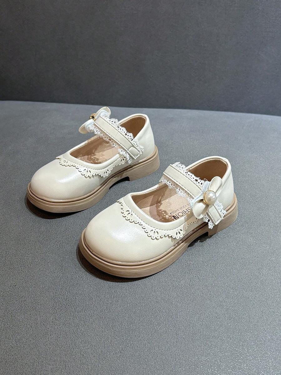 Trẻ em Mới Đúng mốt Và Thoải mái Bằng phẳng Công chúa Giày dép Đối với Bé gái , Mùa Xuân - Màu be - Xem 1