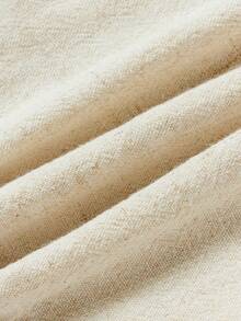 Cozy Pixies 男婴拼色半纽扣短袖套头衫和纯色短裤套装 - 白色 - 查看 8