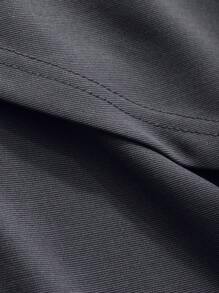 DAZY Pantalones Acampanados Para Mujer De Dos En Con Nudo Delantero - Gris - Ver 7