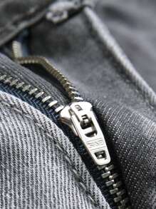 Tween Boy Black & Beige Patchwork Distressed Slim Fit Jeans - Grey - View 3