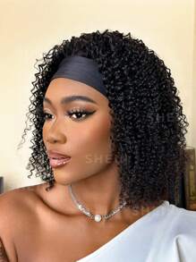 冰絲捲髮髮箍波波頭假髮180%密度短卷波波頭假髮假髮无蕾絲假髮適合女士日常使用 - SNatural - 查看 4