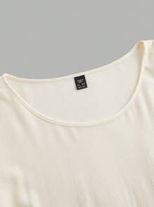 SHEIN CURVE+ Plus Size Two Tone Ruffle Edge Blouse