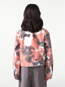 Tween Boys' Tie Dye Long Sleeve Denim Jacket