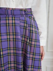 SHEIN Frenchy Chiều dài trung bình Vải len vuông Váy - Nhiều màu - Xem 4
