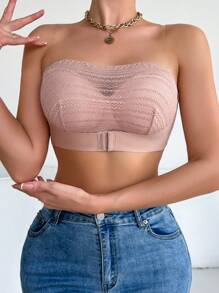 Lace Women's Strapless Bra Bralette (Wire-Free) 1pc (Wedding Season), Lingerie