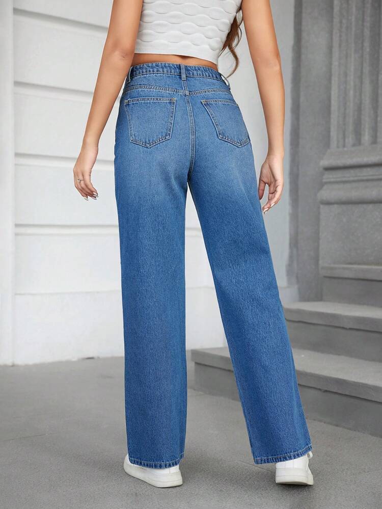 Washed Ripped Jeans