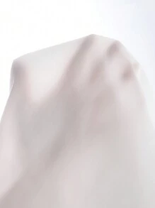 Chica preadolescente Vestido de tirantes de cuadros tweed & Cazadora crop con botón delantero - Blanco - Ver 9