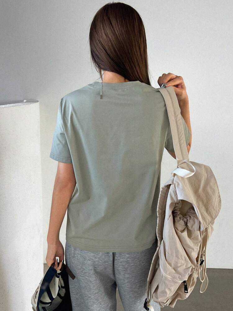 Women's Loose Round Neck Short Sleeve T-Shirt With Letter Print The Space Travel THIS IS A BREAKTHROUGH FOR HUMANITY,Fall Clothes,Back To School Clothes