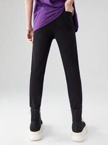 Teen Boys' Black Distressed Jeans - Black - View 2