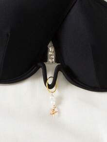 Swim Vcay Women's Cross Halter Bikini Top - Black - View 5