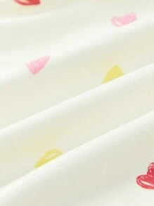 Cozy Pixies Baby Girls' Casual Knit Soft Ruffle Trim Round Neck Short Sleeve Top And Shorts 4pcs Set Matching Set - Apricot - View 10