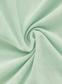 ROMWE Fairycore Women's Sequin Decoration Frill Trimmed Cami Top - Green - View 3