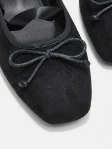 SHEIN Quý cô Đúng mốt Giày phẳng - màu đen - Xem 6