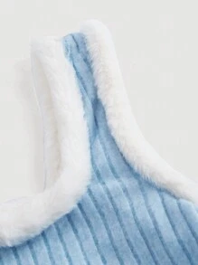 SHEIN MOD 컬러 블록 패치워크 탱크 탑 - 블루 - 보기 3