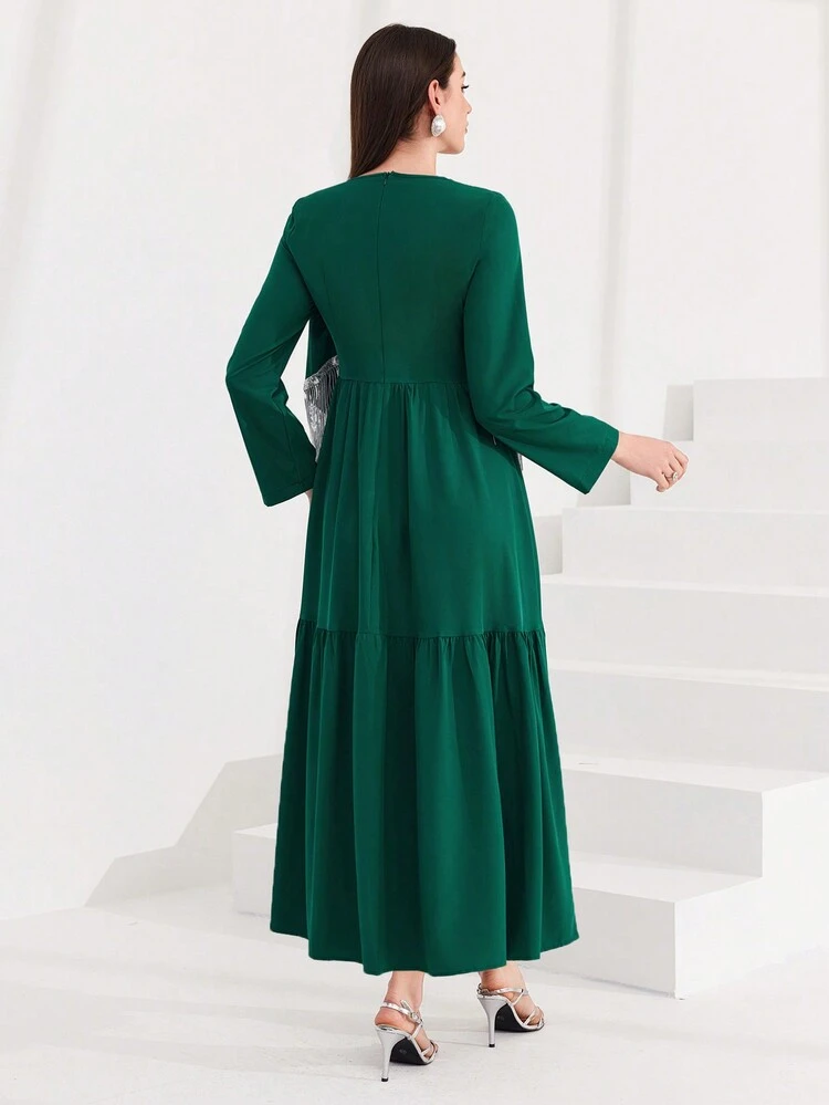 Women's Sparkly Tassel Decorated Long Sleeve Dress Long Evening Dresses Fall Cloth For Women