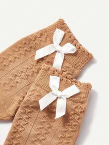 Cozy Pixies 2 双纯色网眼蝴蝶结婴儿短袜，公主款，防滑设计，适合春夏季 - 彩色 - 查看 6