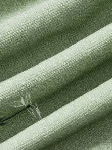 Cozy Pixies Em bé Con trai Hoạt hình Cây dừa Mẫu Màu thuần Giải trí Quần short 2 cái/bộ - Màu Khaki - Xem 7