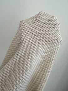 SHEIN LUNE Camiseta De Manga Corta Raglán Con Bordado Para Mujer - Albaricoque - Ver 6