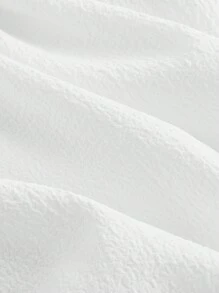 SHEIN MOD 花卉鑲邊露肩蕾絲拼接白色連身衣 - 白色 - 查看 3