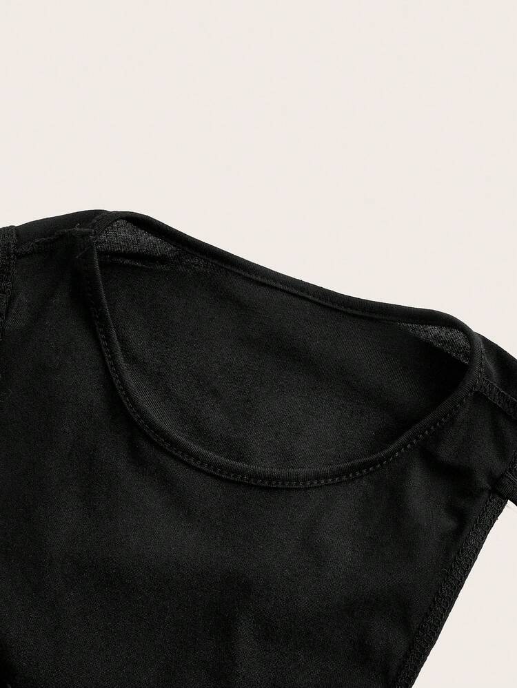 Women's Hollow Out Tie Back Cropped Y2K Off Shoulder Spring Going Out Top