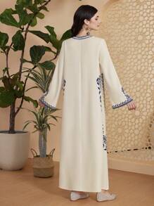 Al Najma 女裝幾何印花流蘇裝飾連衣裙 - 彩色 - 查看 2