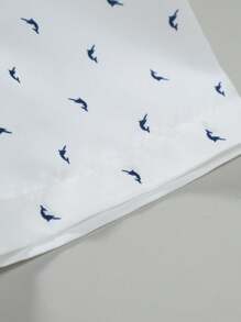 Calvornis Men's Printed Short Sleeve Shirt - White - View 3