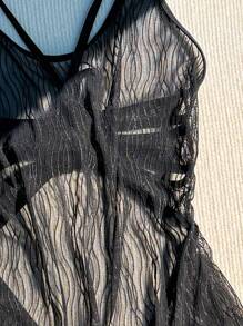 Women's Halter Neck Backless Swimwear Cover Up Dress