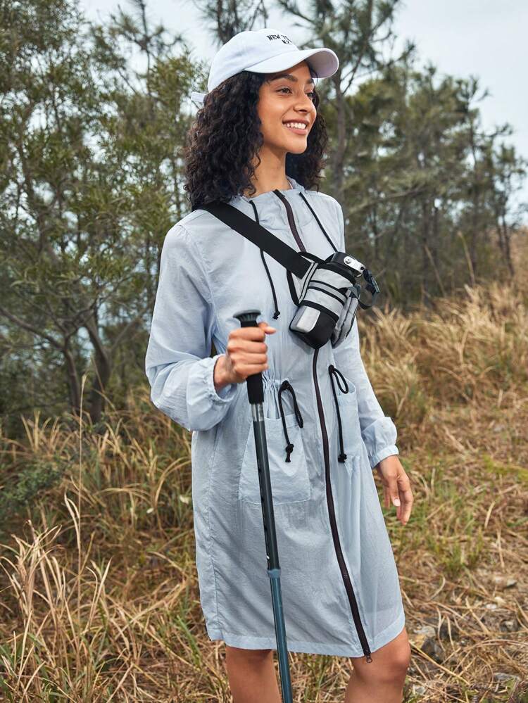 Women's Long Hooded Sun Protection Jacket