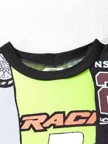 SHEIN Tween Girls' Retro Street Y2k Style Tank Dress - Multicolor - View 4