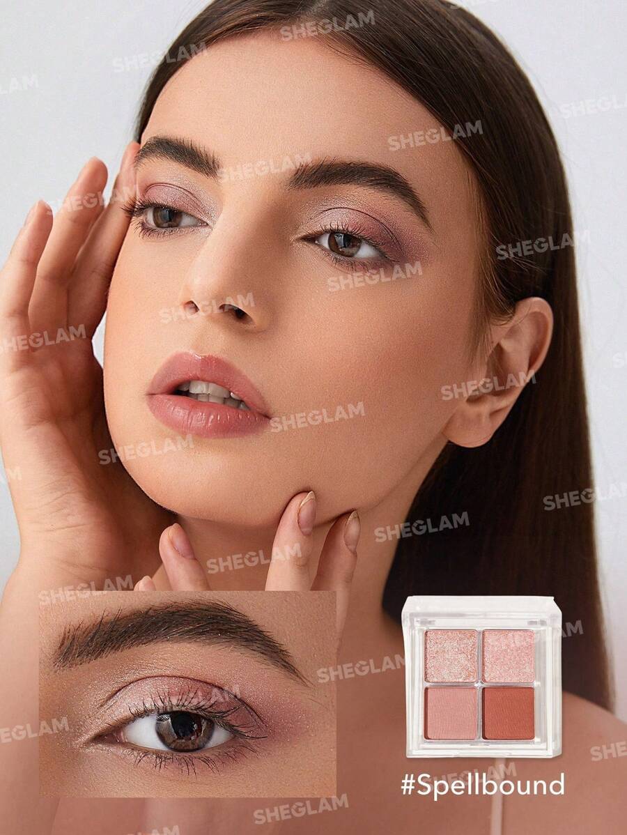 SHEGLAM Cosmic Crystal Eyeshadow QuadSpellbound 4Clolor Matte Glitter