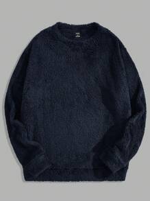 GENTILAND Nam Dệt kim Giải trí Sang trọng Áo nỉ - Màu xanh hải quân - Xem 6