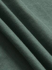 Cozy Pixies 3 件/套 男嬰純色亨利圓領短袖 T 卹上衣 - 綠色 - 查看 10