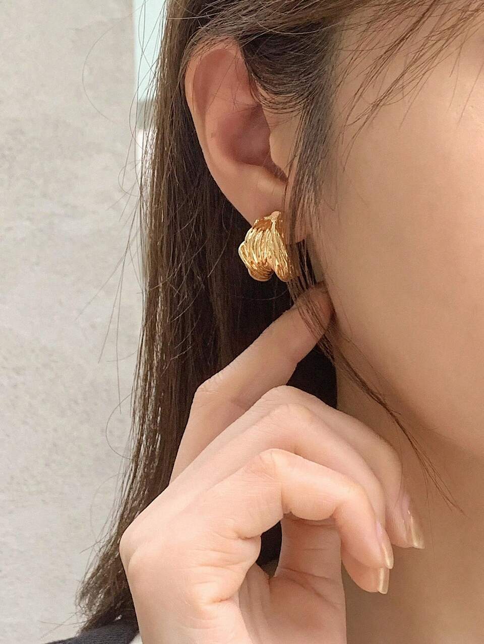 A105-Fashionable Gold-Color Earrings