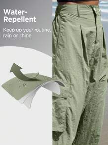 In My Nature Women's Cargo Pocket Outdoor Cargo Skirt - Green - View 3