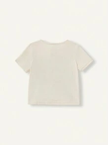 Cozy Pixies 3 件/套 男嬰純色亨利圓領短袖 T 卹上衣 - 綠色 - 查看 8