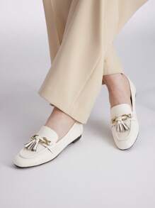 MOTF PREMIUM 流蘇女士平底鞋，假日鞋，夏季促銷