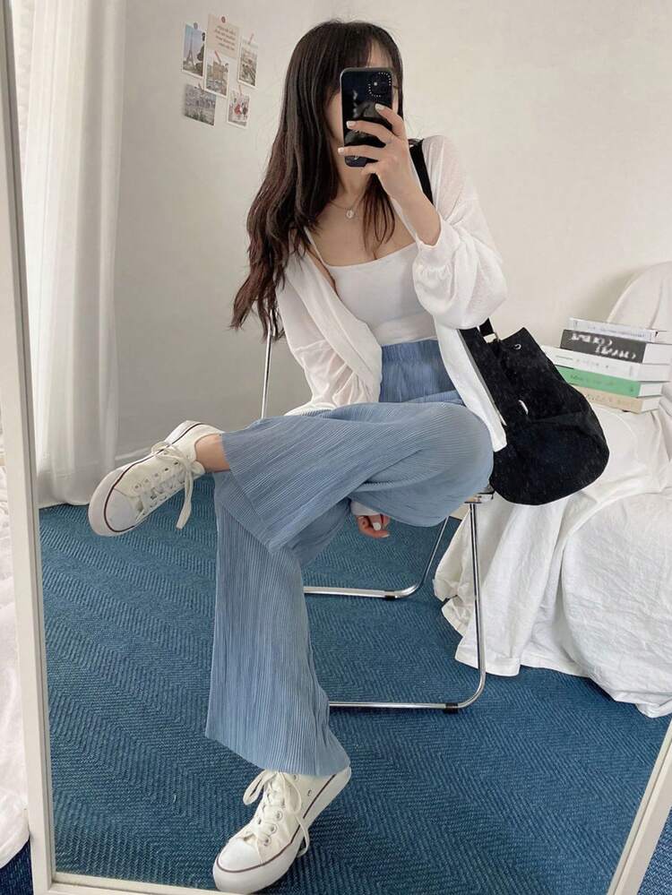Women's Spring And Summer Casual Solid Color Loose Lapel Shirt Sheer,Fall Women Clothes Long Sleeve Top