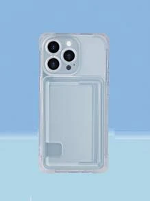 Chống sốc Trong suốt Ốp lưng & bao da điện thoại Với Card Slot - Trong sáng - Xem 2