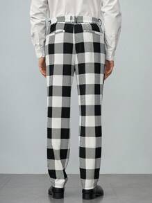 Manfinity VCAY Men's Check Knitting Trousers - Multicolor - View 3