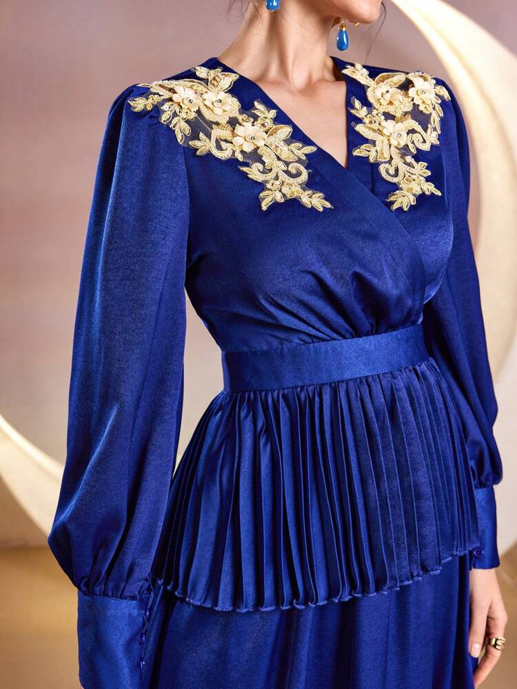 Women's Word Order Pleating Hem Top And Skirt Two Pieces Set 2 Pieces Set Fall Cloth For Women