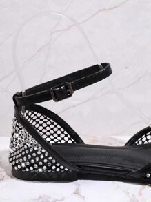 SHUZIA Women's Flat Shoes With Rhinestone Decoration Mother's Day Present