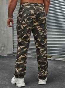 Manfinity LEGND Men's Camouflage Printed Jeans - Multicolor - View 2