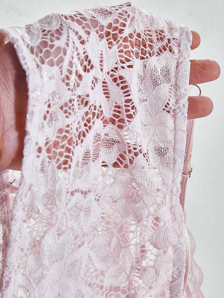 Lace Splice Solid Color Camisole Top