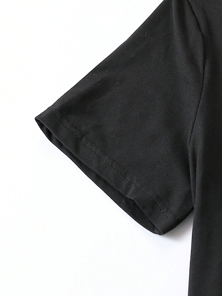 طقم بنطال منقوش للأولاد المراهقين وتي شيرت مطبوع ب...