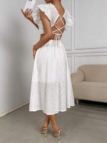 Chiquease Women's Cap Sleeve Cropped Top And Skirt Set - White - View 3