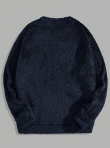 GENTILAND Nam Dệt kim Giải trí Sang trọng Áo nỉ - Màu xanh hải quân - Xem 5